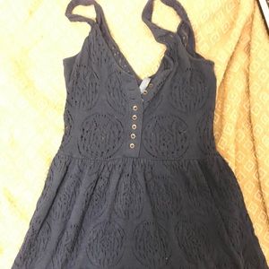 Free People Intimately Navy Lace Dress